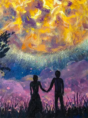 星辰坠落于繁星